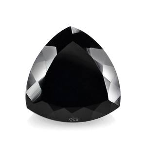 Spinelle noir naturel taillé en trillion de 4mm Prix d'usine de gros Pierres précieuses en vrac à facettes de haute qualité Spinelle noir naturel - Product Image 1