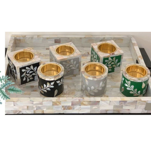 Meilleure vente Prix Eid Spécial Mère d'incrustation Mubkhar Boîte avec plateau Set/Brûleur Bakhoor/Madkhan/Plateau de service - Product Image 3