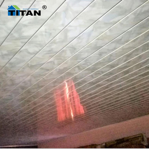 60x60cm Plastik ASMA tavan PVC tấm Trần V rãnh trong Trung Quốc Trắng - Product Image 3