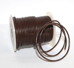 TOP QUALITY LEATHER LACES MULTI COLOR CORDS 1MM 1.5MM 2MM ROUND METER YARD SPOOL SUPPLY by MANUFACTURER EXCEL EXPORTS - Product Image 2