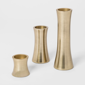 BRASS <b>GOLD</b> <b>CANDLE</b> <b>HOLDER</b> SET BRASSWORLD INDIA - Product Image 6