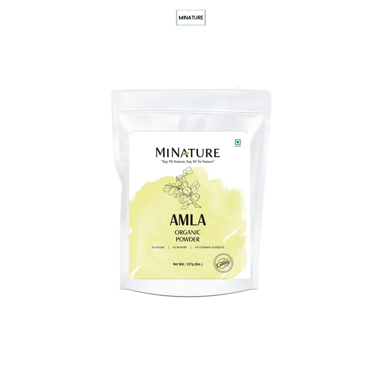 100% Pure Dried Amla Extract Powder for Shiny & Silky Hair