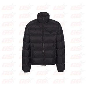 Veste en cuir matelassée coupe-vent chauffante personnalisée pour hommes col en O style varsity safari avec col long tissu denim polaire - Product Image 1