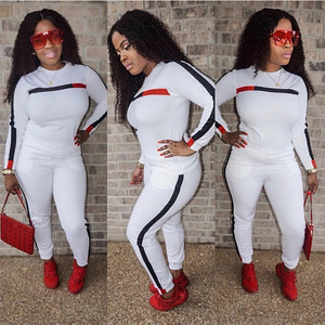 <b>Long</b> Sleeve Hooded Pullover Sweatshirt <b>Matching</b> Jogger Sweatpants 2-Piece Unisex Tracks Set Polyester/Cotton Printed - Product Image 3