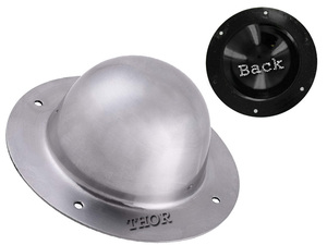 Armor <span class=keywords><strong>Shield</strong></span> Boss <span class=keywords><strong>Knight</strong></span> Armor Thời Trung Cổ Khiên Thép Boss Với Đinh Tán Chiến Đấu Thủ Công 14ga Thép Bạc Đánh Bóng - Product Image 3