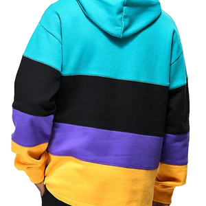 เสื้อฮู้ดดี้ผู้ชายแบบสั่งตัดเย็บพิเศษ ลายปะต่อหลากสี รุ่นใหม่มาแรง ขายดี ตามความต้องการของลูกค้า - Product Image 3