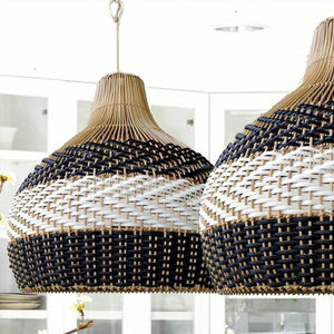 Pantalla de lámpara de ratán estilo Bali, decoración de luz de pedante al por mayor - Product Image 6