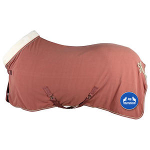 Manta para Caballo Clásica Deportiva de Forro Polar Suave con Cuello de Color Único, Fabricante Profesional de Mantas Redondas para Caballo - Product Image 5