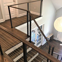 Système de garde-corps en acier inoxydable 304 316 pour balcon, clôture en treillis métallique, garde-corps en câble pour escalier, terrasse
