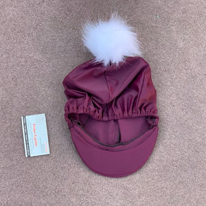 หมวกกันน็อคขี่ม้าทำจากวัสดุยืดหยุ่นได้ครอบคลุมหมวกกันน็อคพิมพ์ลายซับลิเมชันปรับแต่งได้ - Product Image 5