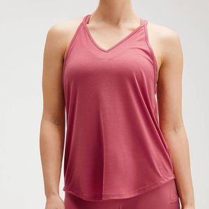 เสื้อกล้ามออกกำลังกายผู้หญิงคุณภาพสูงแบบแห้งเร็ว พิมพ์ลาย สำหรับยิม โยคะ ชุดลำลองสำหรับนักมวยปล้ำ ขายส่ง OEM - Product Image 2