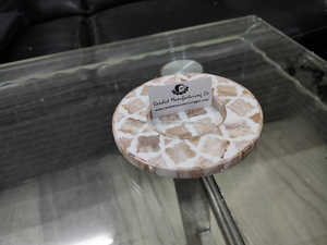 Fabricante India Artículos de artesanía Incrustaciones de hueso Resina MDF Bandejas para servir para hoteles Restaurantes Utensilios de cocina árabes Mármol Acrílico - Product Image 4