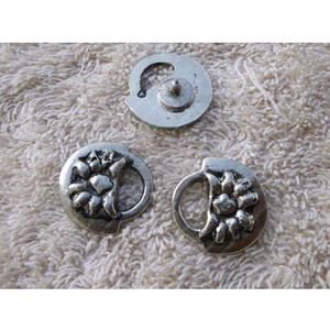 Tiger Touch <b>Brass</b> Dirndl Miederoth <b>Hooks</b> Nickel-Free <b>Antique</b> Zinc TT-08316 - Product Image 1