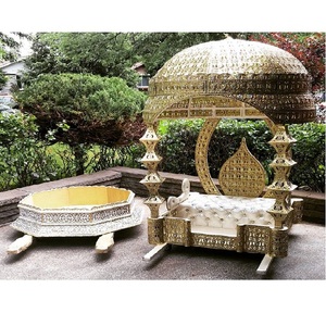 Doli Palki de Madera de Teca para Entrada de Boda Marroquí, Ligero, Tamaño Personalizable, para Decoración de Bodas de Estilo Mughal y Real - Product Image 1