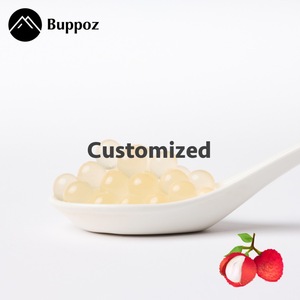 ลิ้นจี่ Popping Boba ไต้หวันฮาลาลไข่มุกฮาลาลมันสำปะหลังฮาลาล - Product Image 1
