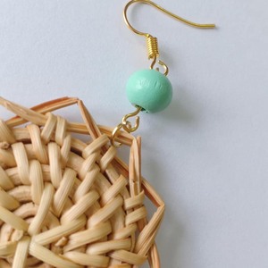 Unique Rattan <b>Earrings</b> From Vietnam - Product Image 5