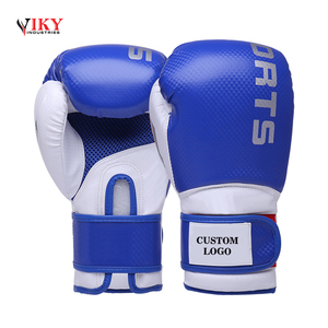 Guantes de boxeo logotipo personalizado Fitness profesional punzonado entrenamiento PU cuero guantes de boxeo - Product Image 2