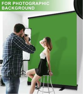 Fondo cromakey plegable portátil de 110x200cm <span class=keywords><strong>tela</strong></span> croma <span class=keywords><strong>verde</strong></span> resistente a las arrugas con soporte para fotografía y vídeo Tikt - Product Image 2