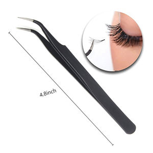 <b>Eyelash</b> Extension Fiber Tip <b>Eyelash</b> Tweezers Manufacturer Stainless Steel Lash <b>Applicator</b> Lash Extension Tweezer Set - Product Image 3