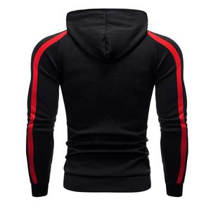 Sudadera con capucha grande y alta para hombre, jersey con estampado de bloque de color polar - Product Image 4