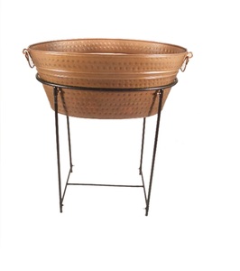อ่างเครื่องดื่มทองแดงพร้อมขาตั้งทองแดง-น้ำแข็งและเครื่องดื่มหนัก - Product Image 2