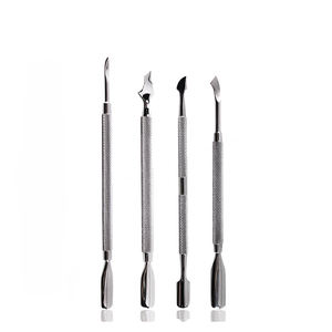 Poussoirs à cuticules d'ongles Poussoirs antidérapants en acier inoxydable de qualité supérieure pour soins personnels beauté manucure - Product Image 1