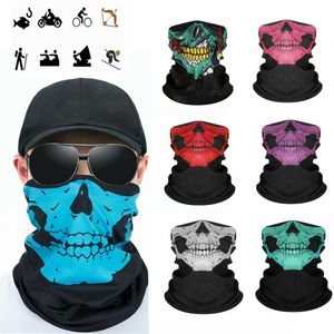 Customize Best Selling <b>Motorcycle</b> Tubes Black Skull Pattern Face <b>Mask</b> Bandana Custom Packing Bandana Facemask Polyester 0176 100 - Product Image 2