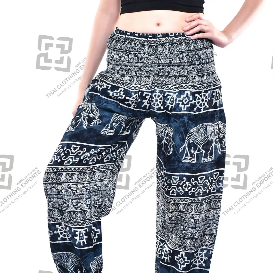 Elephants Harem pants, Rayon pants, Printed Harem pants