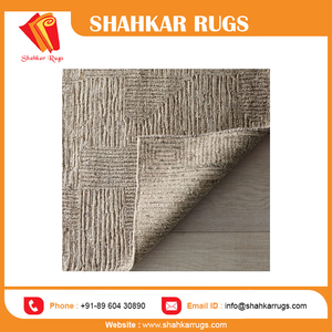 พรมขนสัตว์อินเดีย ดีไซน์ทันสมัย ลายนามธรรม ชุดพรมปูพื้น ป้องกันเชื้อโรค ซักได้ ทอมือ สำหรับบ้านและโรงแรม - Product Image 4