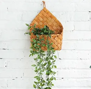 Hot fashion Flowerpot Natural Cedar Woven Sheet for Wall Decoration Storage made in Vietnam