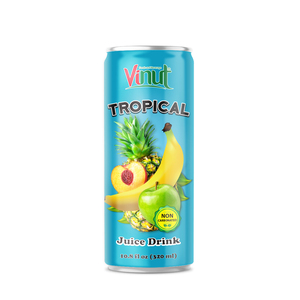 Jus de punch aux fruits tropicaux 320 ml, fabricant de boissons OEM ODM, marque privée - Product Image 1