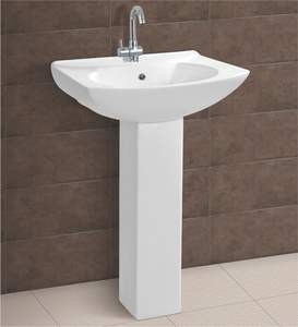 การออกแบบหินอ่อนความละเอียดสูงสุขภัณฑ์อ่างล้างหน้าคอลเลกชันพรีเมี่ยมพร้อมฐานสําหรับห้องน้ํา - Product Image 1