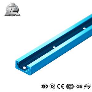 1200mm de Long couleur bleue universel 19mm largeur t piste travail du bois en alliage d'<span class=keywords><strong>aluminium</strong></span> t fente scie à onglets Rail t profil de piste - Product Image 5