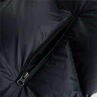 Veste d'hiver noire à capuche matelassée OEM ODM pour homme, 90% duvet de canard, imperméable, respirante, coque blanche personnalisée, grande taille, fermeture éclair, décontractée