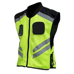 Vente en gros de vêtements de sport de haute qualité gilet de sécurité en maille réfléchissante pour motos coupe-vent et sangle grande taille - Product Image 1