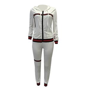 Survêtement pour femmes, 2020, sweat-shirt, fermeture éclair, pantalon, costume de Sport, capuche - Product Image 5