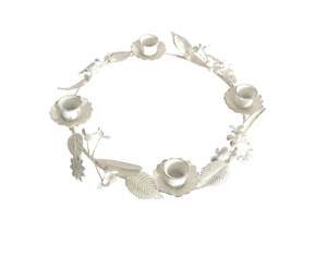 T-LIGHT HOLDER WHITE METAL BIRD DESIGN <b>TEALIGHT</b> HIGH QUALITY WEDDING USE CANDLE HOLDER <b>TEALIGHT</b> HOLDER - Product Image 1