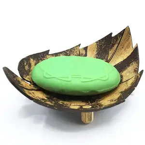 Экологически чистый биоразлагаемый декоративный недорогой мыльница/держатель для душевого мыла в виде кокосовой скорлупы