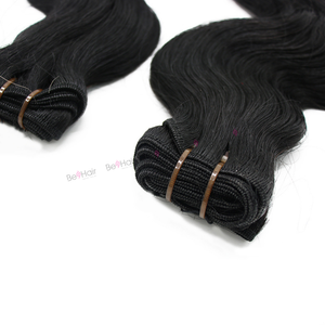 Extensiones de cabello humano ondulado de alta calidad, mechones de doble máquina de trama, Remy virgen vietnamita, venta al por mayor - Product Image 3