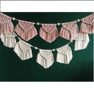 Nueva guirnalda colorida de macramé tejida a mano de moda al por mayor para la decoración de Navidad DE LA India - Product Image 3