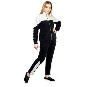 Chándal informal en blanco y negro para mujer, ropa de chándal de talla grande, hecha en Pakistán - Product Image 4
