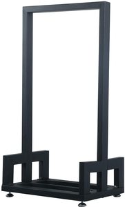 Handmade Black Steel <b>Log</b> <b>Rack</b> Durable Powder Coated Design Perfect for Outdoor Heavy Duty Firewood Storage and Organization - Product Image 2