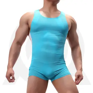 Équipe de haute qualité Logo personnalisé hommes et filles vêtements de sport singulet pas cher Sublimation séchage rapide Nylon Spandex jeunesse lutte singulet