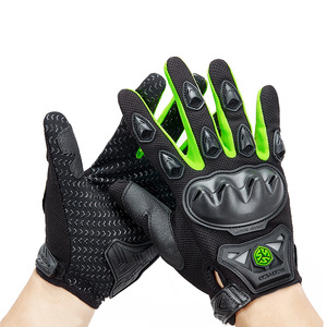 Gants de moto personnalisés en cuir de qualité supérieure, imperméables au vent, gants à doigts longs avec fonction écran tactile, gants de vélo d'été - Product Image 3