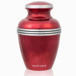 Dernière conception métal artisanat belle adulte marbre fini verre clair manteau urne cendres humaines urne disponible prix de gros - Product Image 4