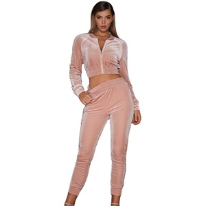 High Quality Custom Logo Zipper Track SweatSuit Men's Private Label Jogger Set Gym Sportswear Sweatsuit <b>Jogging</b> <b>Suit</b> - Product Image 1