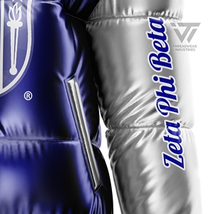 Veste matelassée sur mesure, bouffante sur mesure, métallique brillant, Zeta testeur - Product Image 3