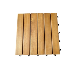 Baldosas huecas para suelo a precio económico, 300 x 300 mm, baldosas de madera entrelazadas para exteriores. - Product Image 2