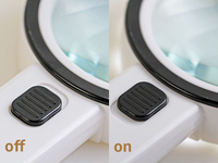 Loupe optique Double couche grossissement 30x, loupe optique à Double couche