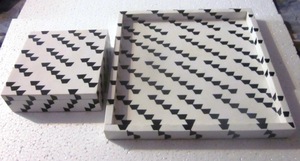 2024 Tốt Nhất Bán Nhựa Bằng Gỗ Vuông Phục Vụ Khay Epoxy Sơn Cho Nhà Khách Sạn Nhà Hàng Sử Dụng Bảng Phụ Kiện - Product Image 4